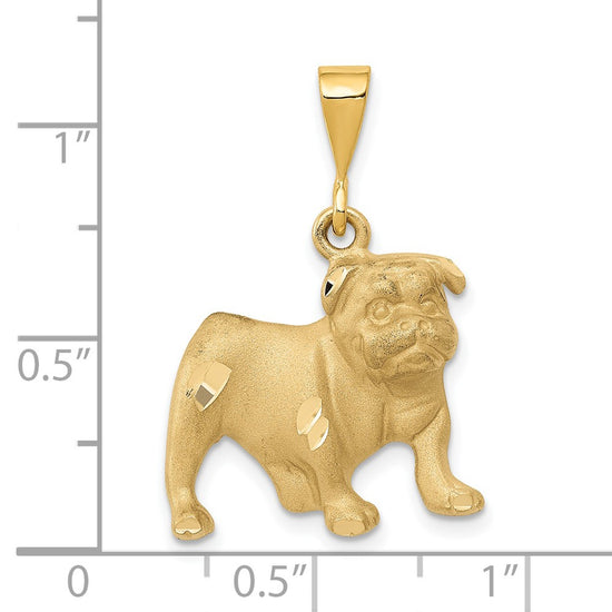 Gold Polished Dog Pendants