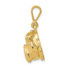 Gold Polished Dog Pendants
