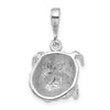 14k White Gold Bulldog Pendant