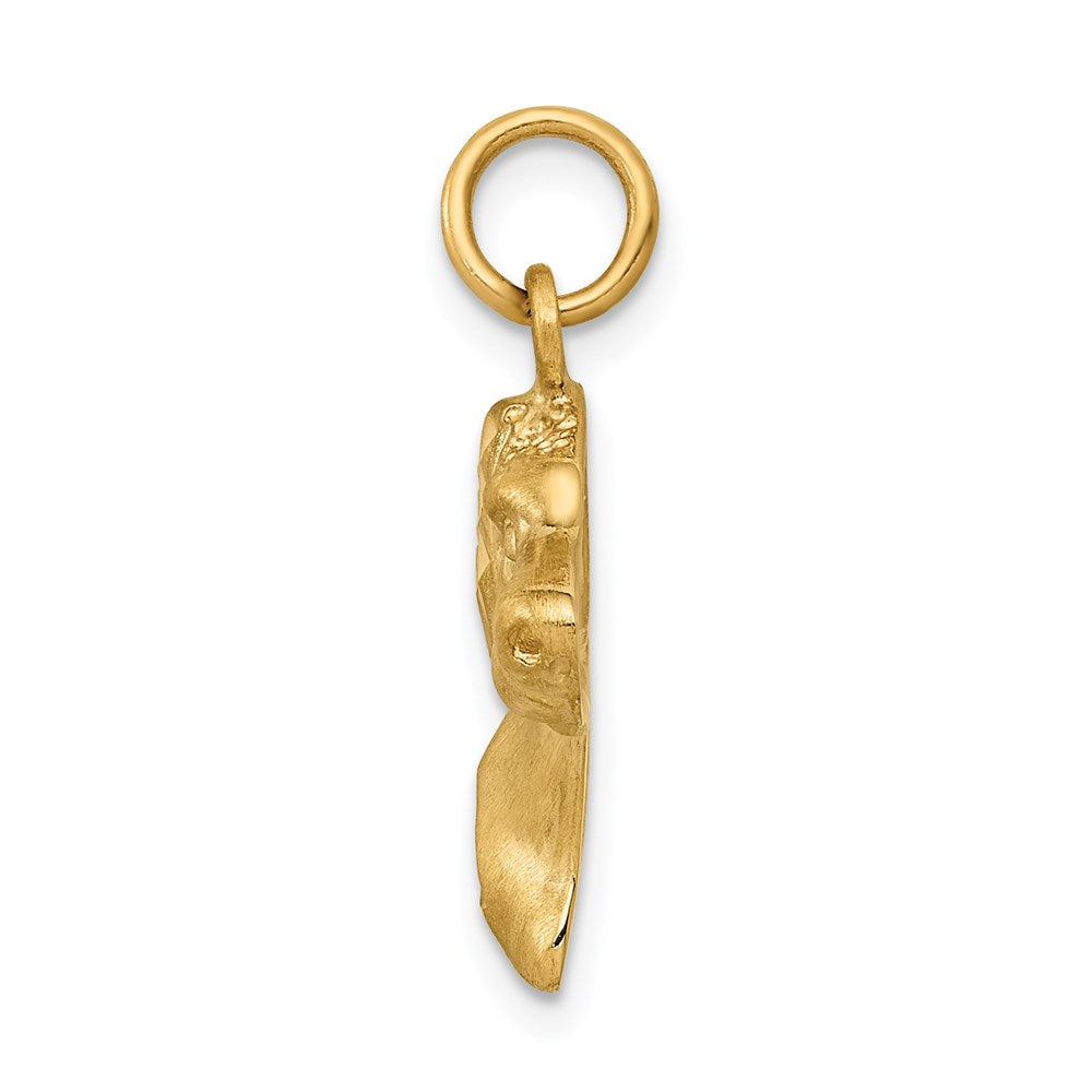 Gold Polished Dog Pendants