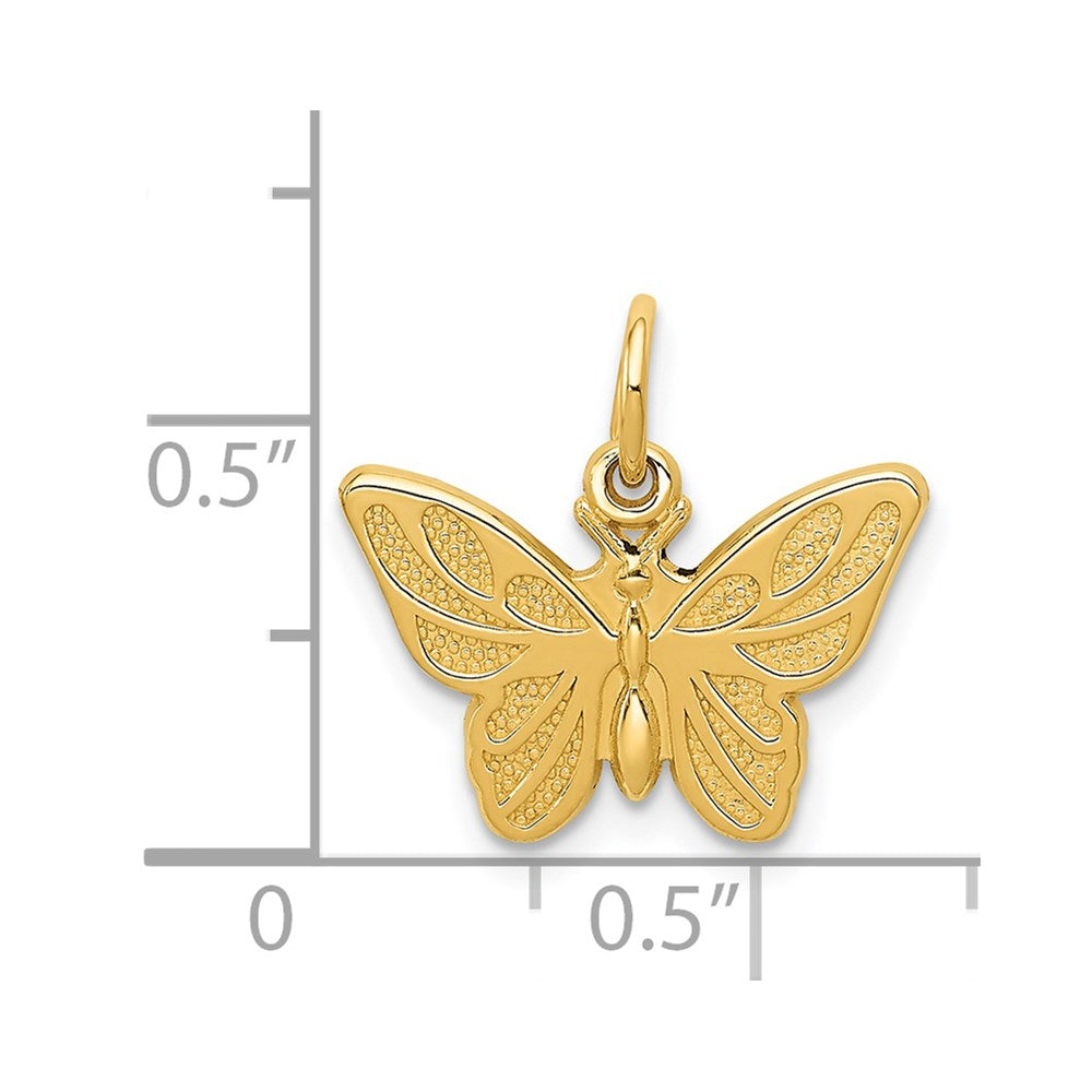 Gold Polished Butterfly Pendants