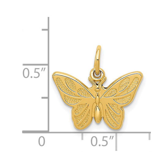 14k Butterfly Charm