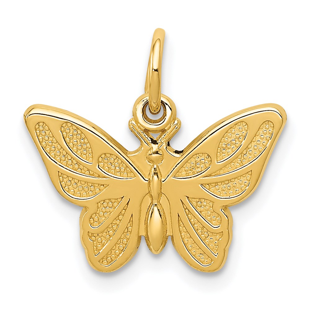 Gold Polished Butterfly Pendants