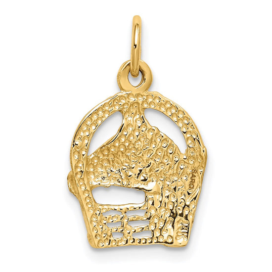 Gold Polished Horse Pendants
