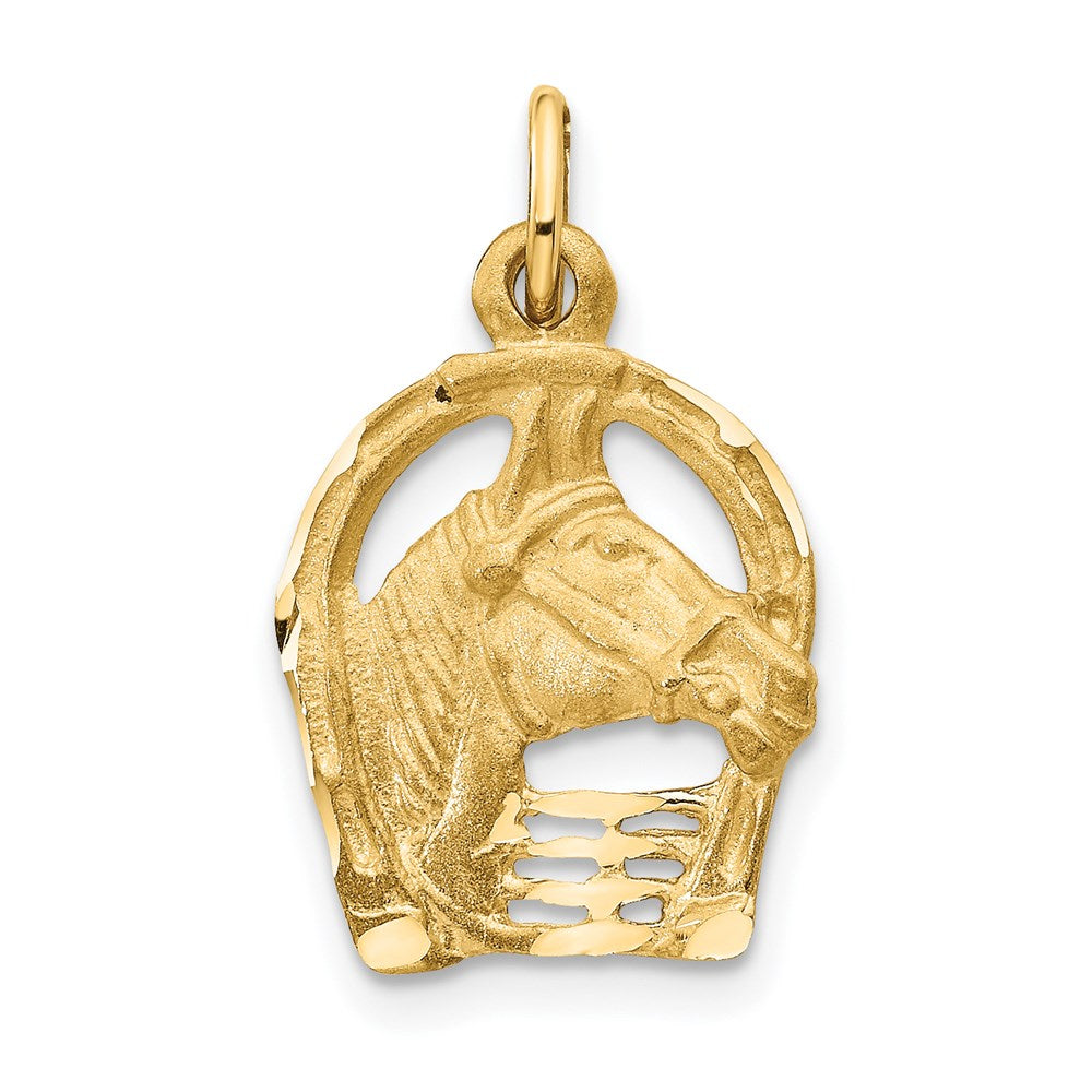 Gold Polished Horse Pendants