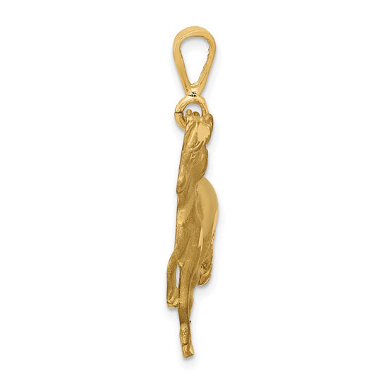Gold Polished Horse Pendants