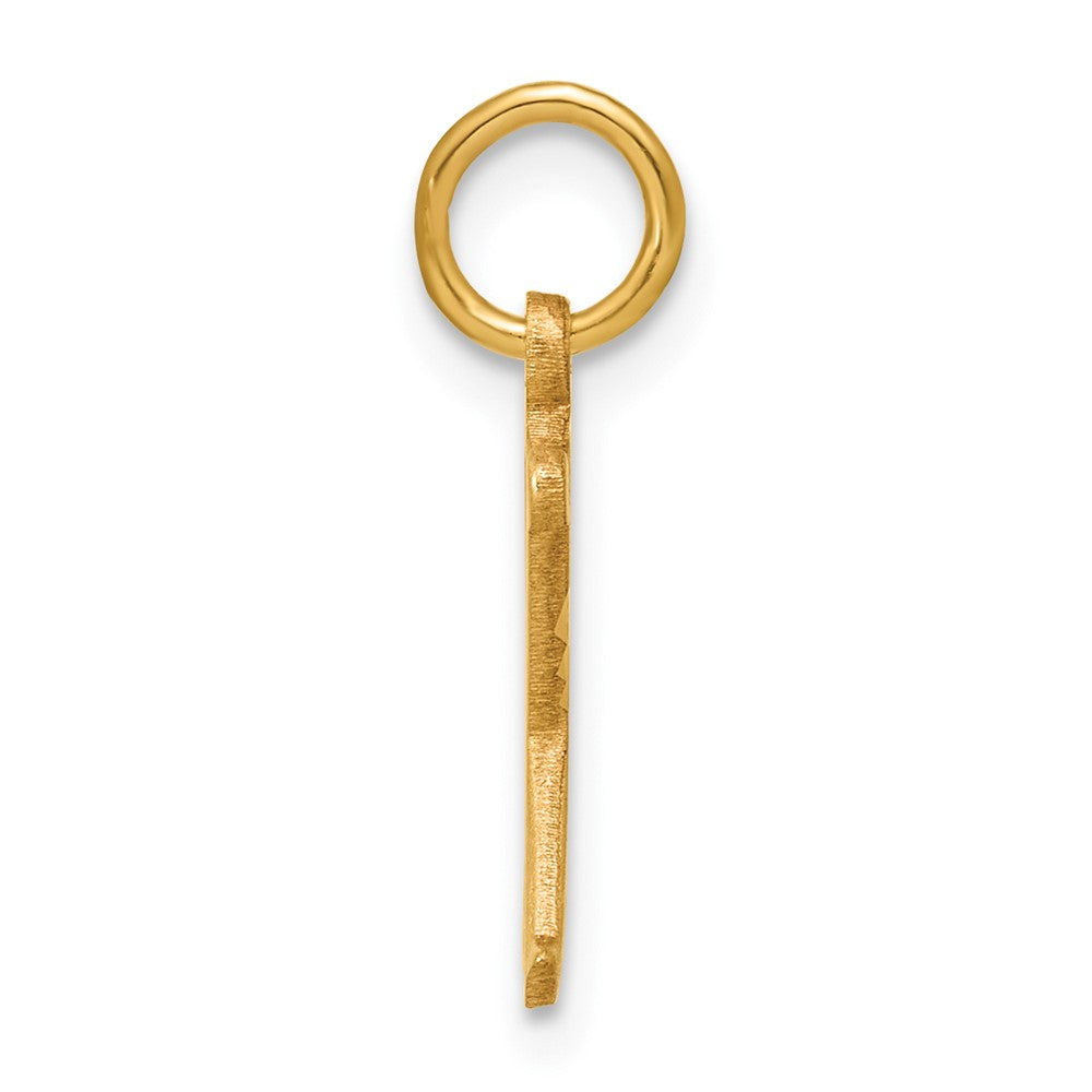 14k Letter X Initial Charm