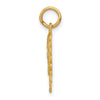 14k Heart Letter A Charm