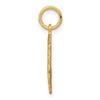 14k Heart Letter B Charm