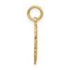 14k Heart Letter I Charm