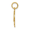 14k Heart Letter M Charm