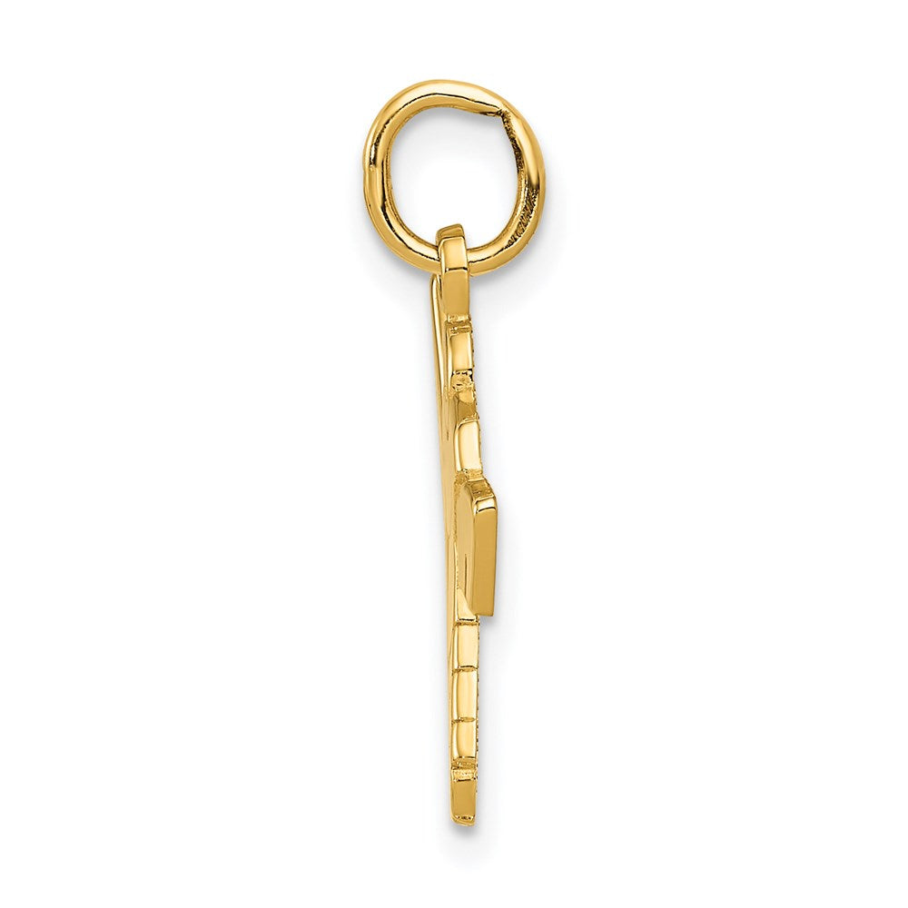 Gold Polished Hockey Pendants