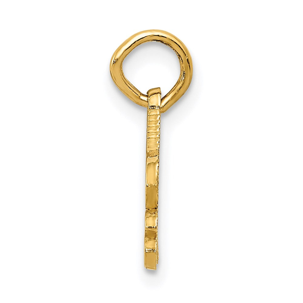 Gold Polished Tennis Pendants