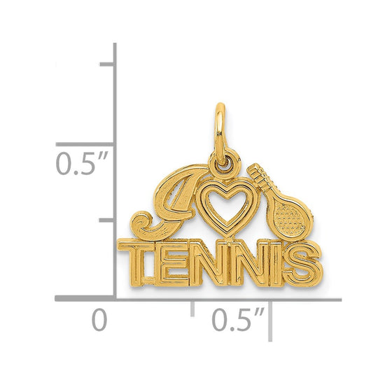 Gold Polished Tennis Pendants