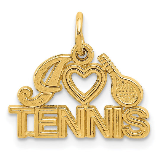 Gold Polished Tennis Pendants