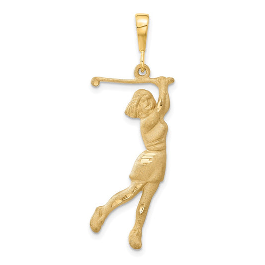 Gold Polished Golf Pendants