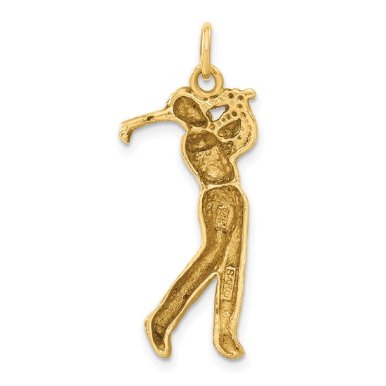 Gold Polished Golf Pendants
