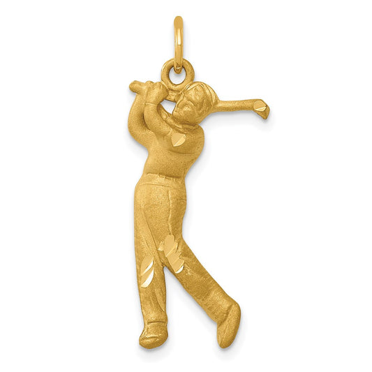 Gold Polished Golf Pendants