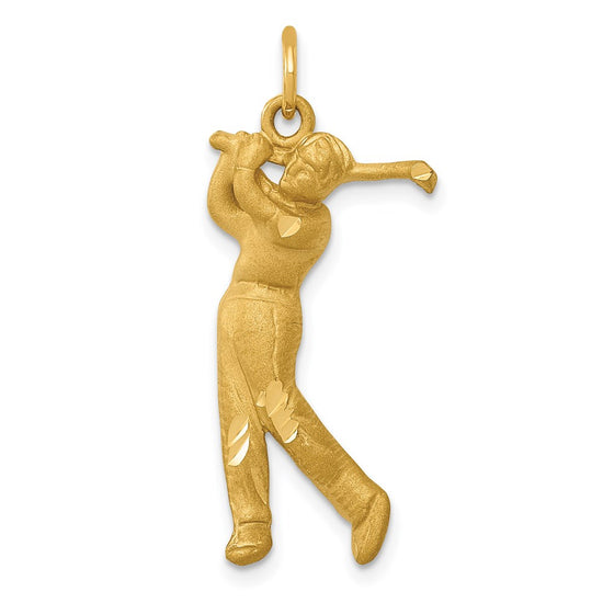 Gold Polished Golf Pendants