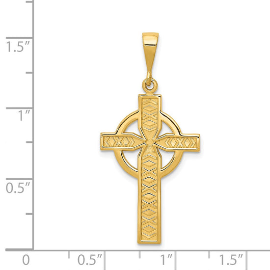 Gold Celtic Cross Pendant