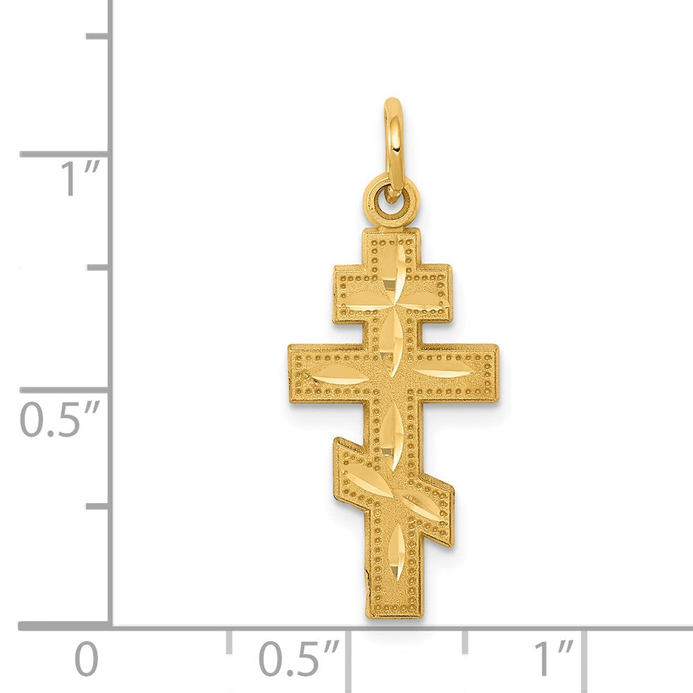 Gold Eastern Orthodox Cross Pendants