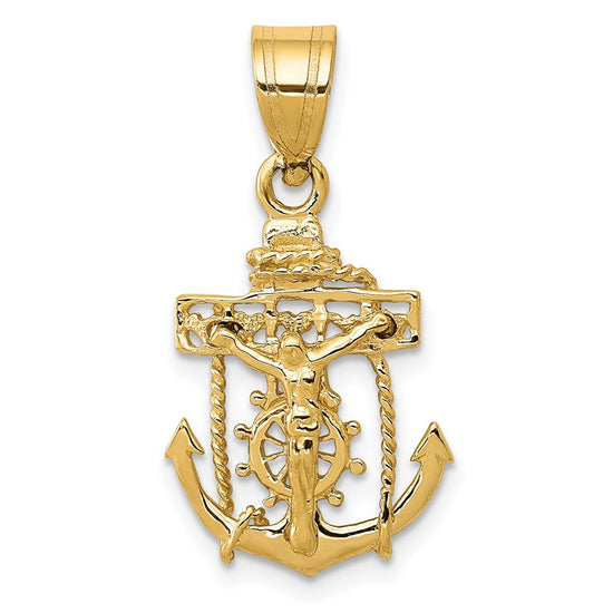Gold Mariner Crucifix Pendants
