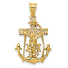 Gold Mariner Crucifix Pendants