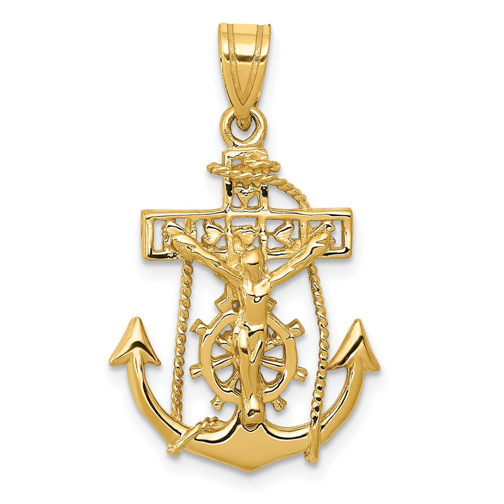 Gold Mariner Crucifix Pendants
