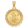 14ky Fancy Polished Prong Bezel with Coin