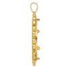 Gold Fancy Polished Diamond-cut Prong Coin Bezel Pendant