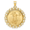 Fancy Polished Prong Bezel with Coin