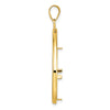 Diamond-Cut Lightweight Teardrop Prong Coin Bezel Pendant