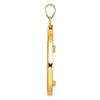 Diamond-Cut Lightweight Teardrop Prong Coin Bezel Pendant
