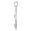 Diamond-Cut Lightweight Teardrop Prong Coin Bezel Pendant
