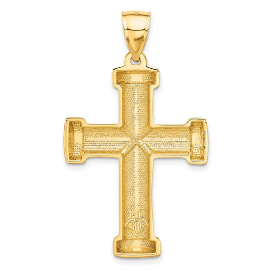 14k Polished Latin Cross Pendant
