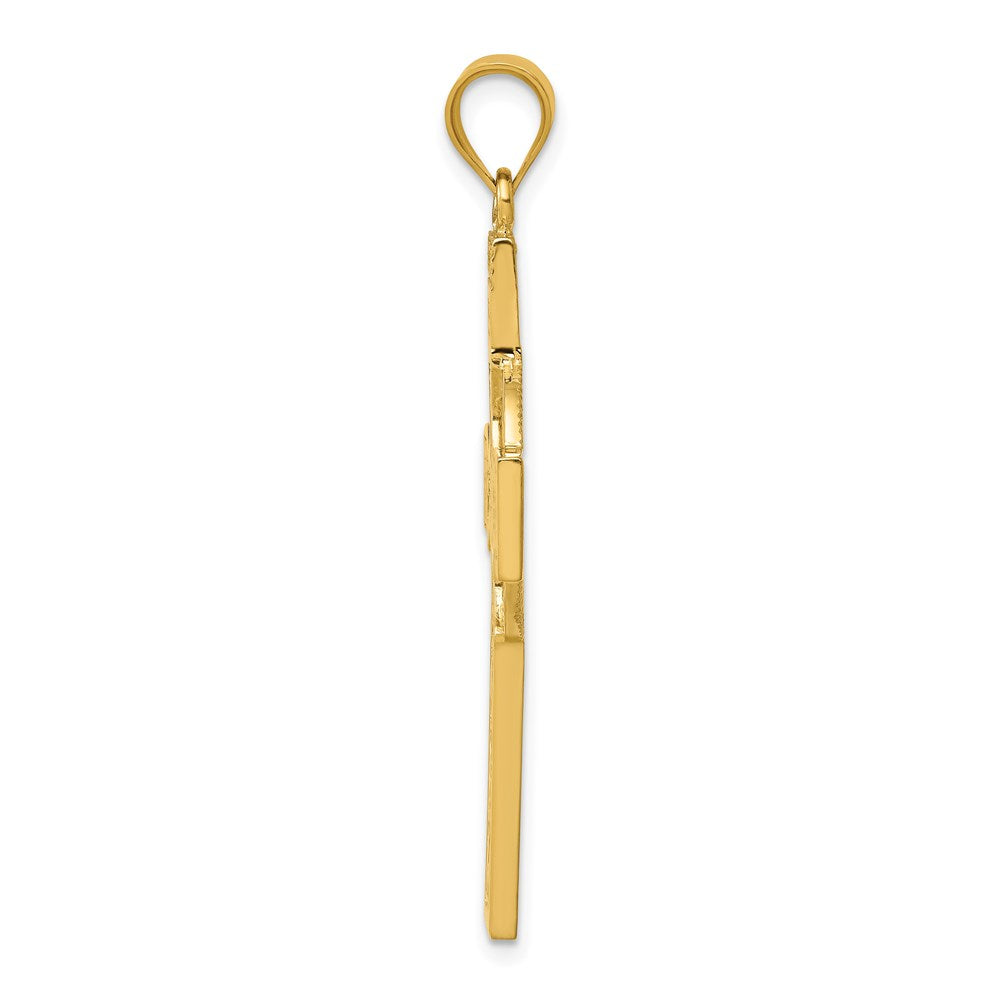 14k Celtic Cross Pendant
