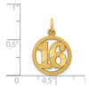14k 16 in Circle Pendant