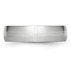 Chisel Cobalt Sterling Silver Inlay Satin 6mm Band