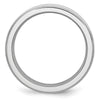 Cobalt Sterling Silver Satin Inlay Polished Band