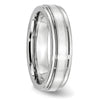 Cobalt Sterling Silver Satin Inlay Polished Band