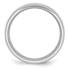 Cobalt Sterling Silver Satin and Polished Beveled Edge Band
