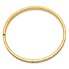 Gold Diamond-Cut Concave Hinged Bangles