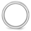 Cobalt Sterling Silver Satin Inlay Polished Band
