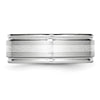 Cobalt Sterling Silver Satin Inlay Polished Band