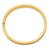 Gold Diamond-Cut Concave Hinged Bangles
