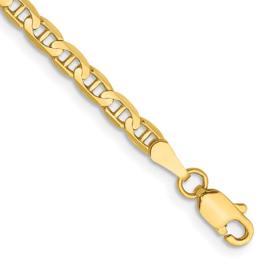 Gold (10K & 14K) Concave Anchor Chain