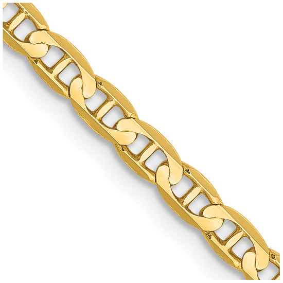 Gold (10K & 14K) Concave Anchor Chain