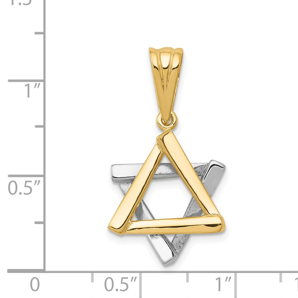Gold Star of David Pendants