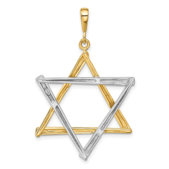 Gold Star of David Pendants
