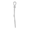 14k White Gold Passion Cross Pendant